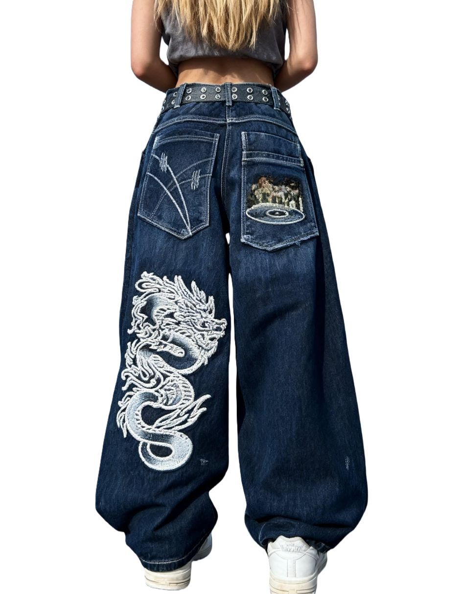Jeans relaxed baggy para mujer 5