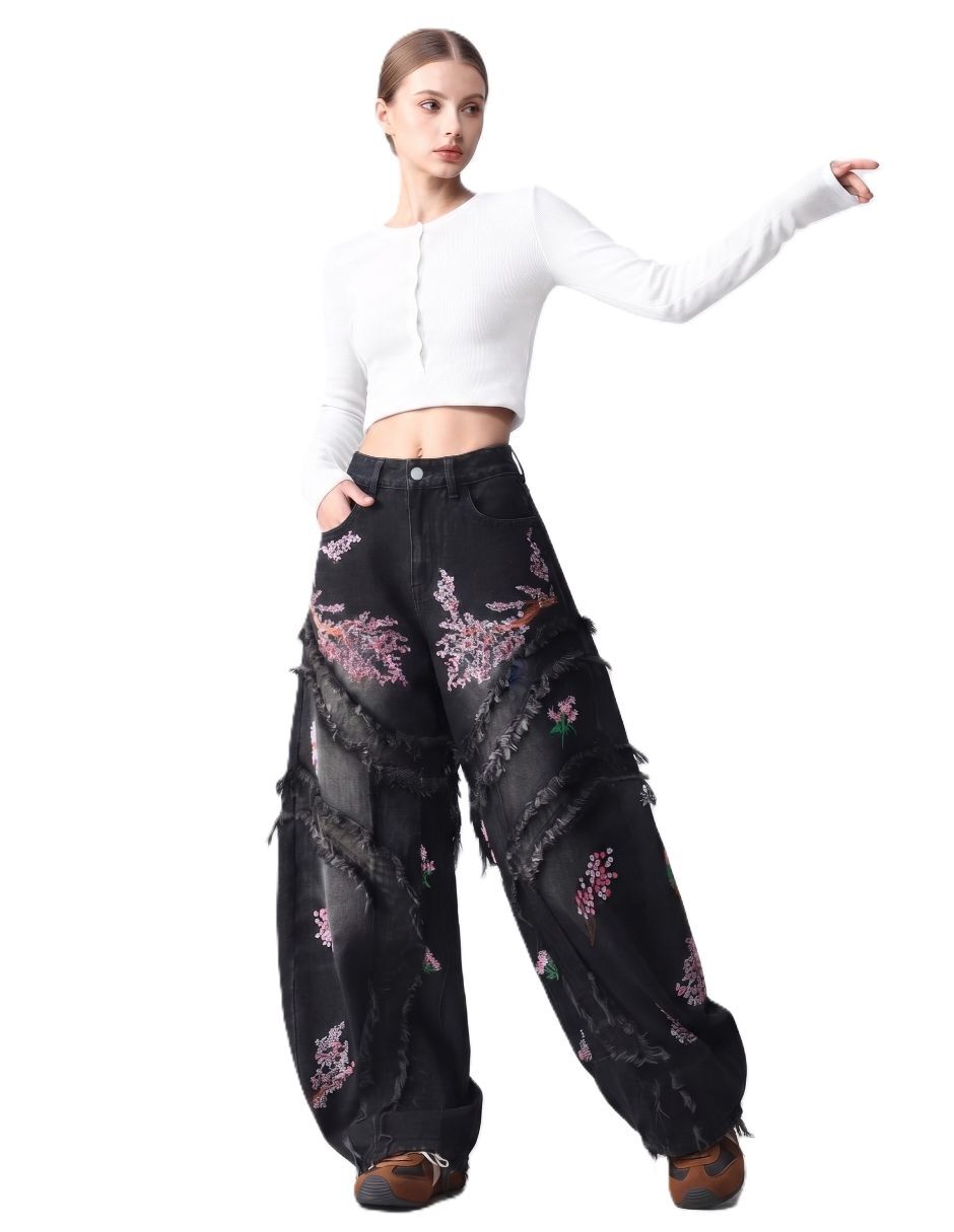 Jeans relaxed baggy para mujer 4
