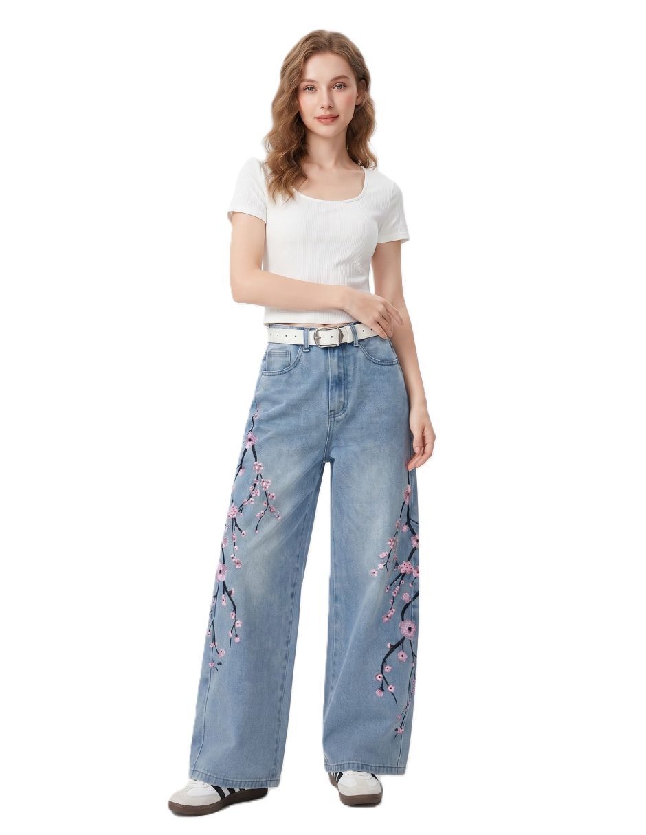 Jeans relaxed baggy para mujer