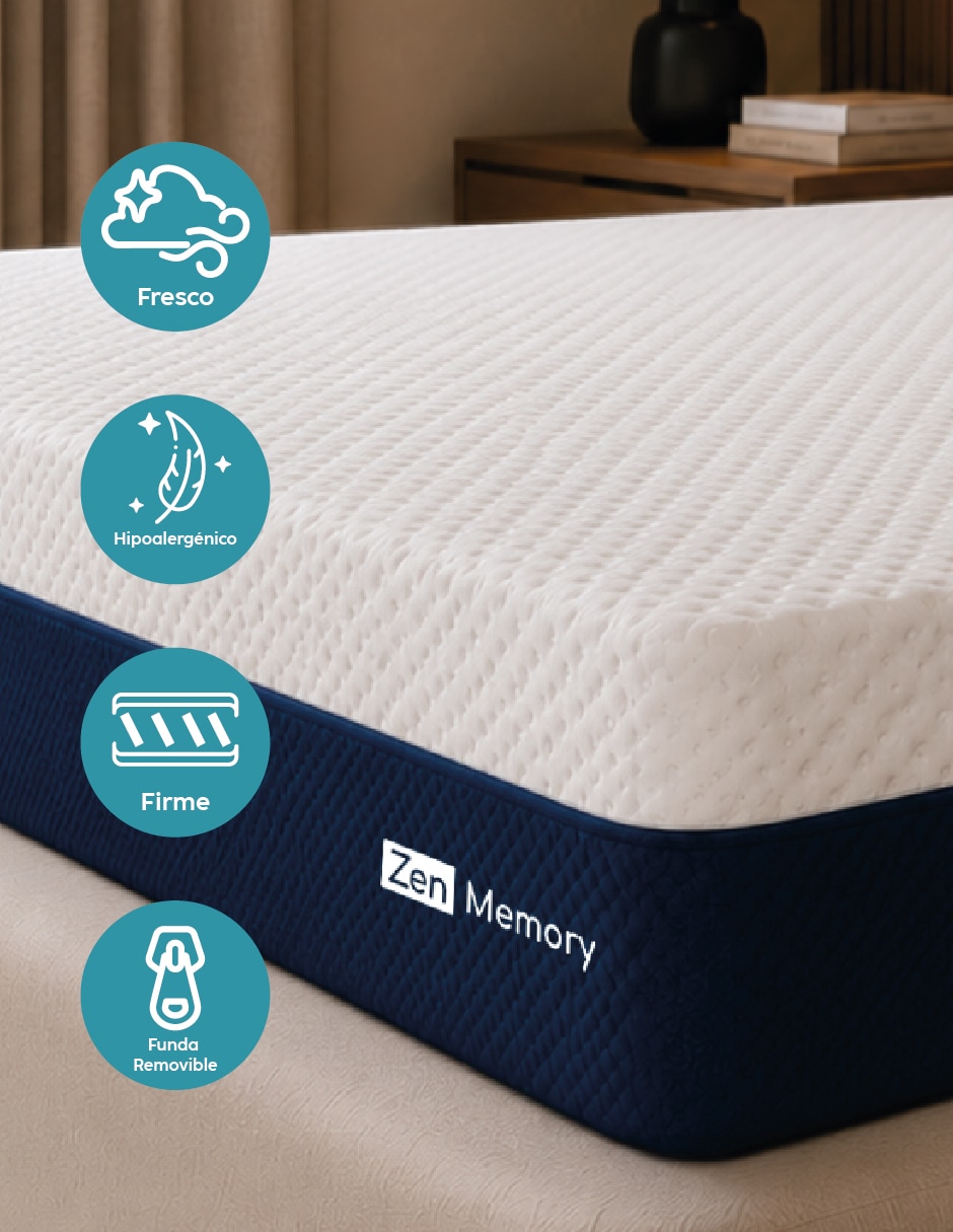Colchón en caja zen memory foam balance 4