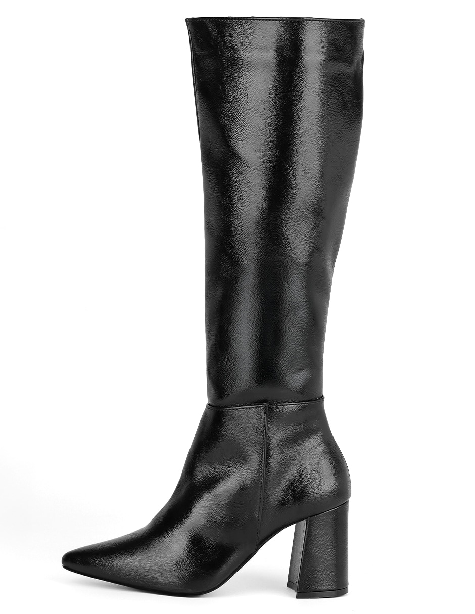 Bota abajo de la rodilla rbvegano de piel para mujer Bota abajo de la rodilla rbvegano de piel para mujer