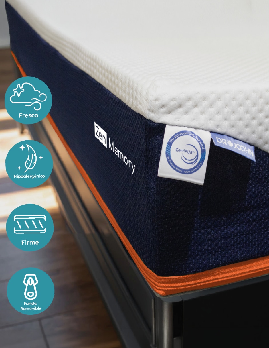 Colchón en caja zen memory foam balance 4