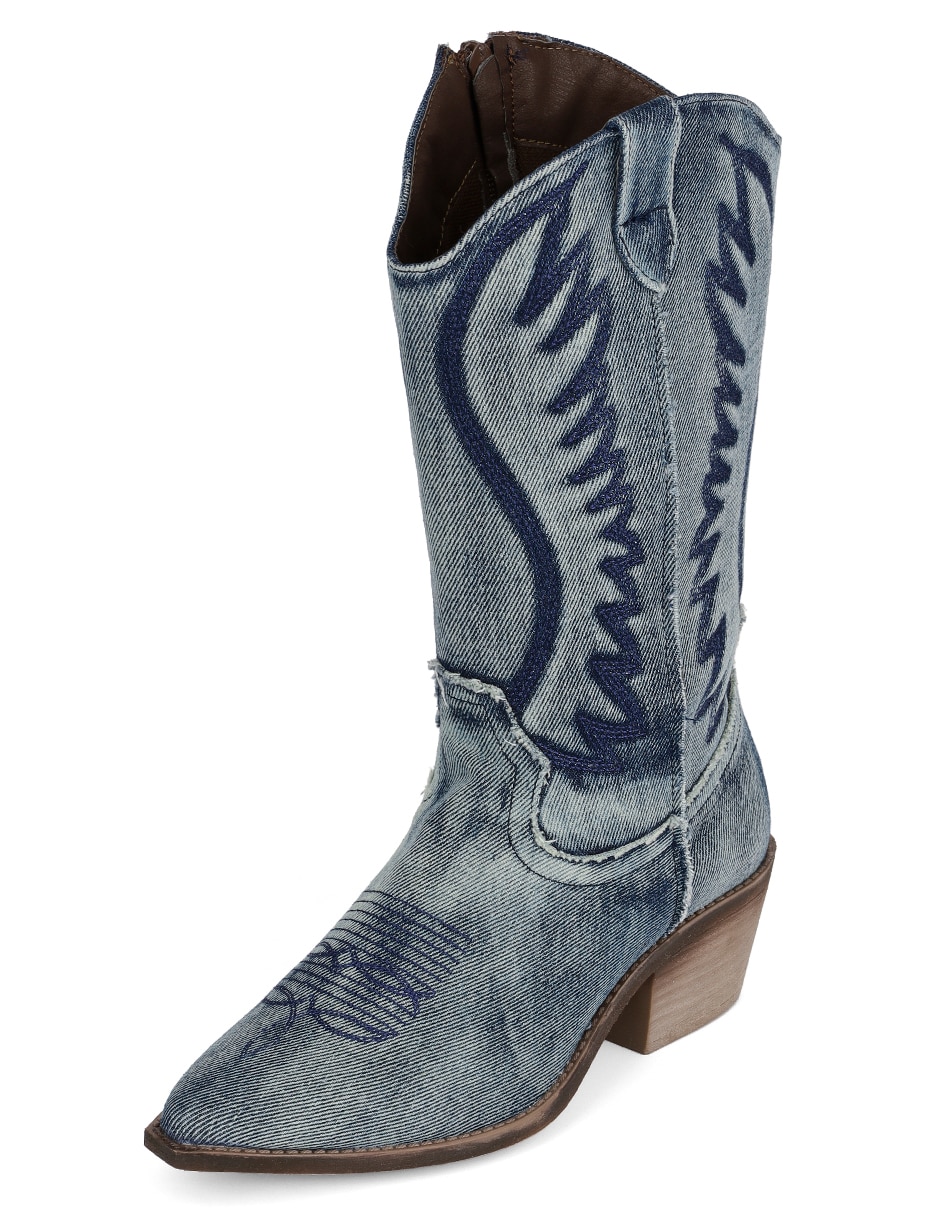 Bota cowboy abajo de la rodilla para mujer 7