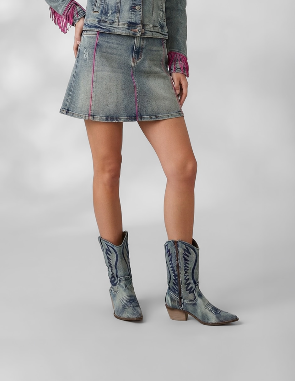 Bota cowboy abajo de la rodilla para mujer 5