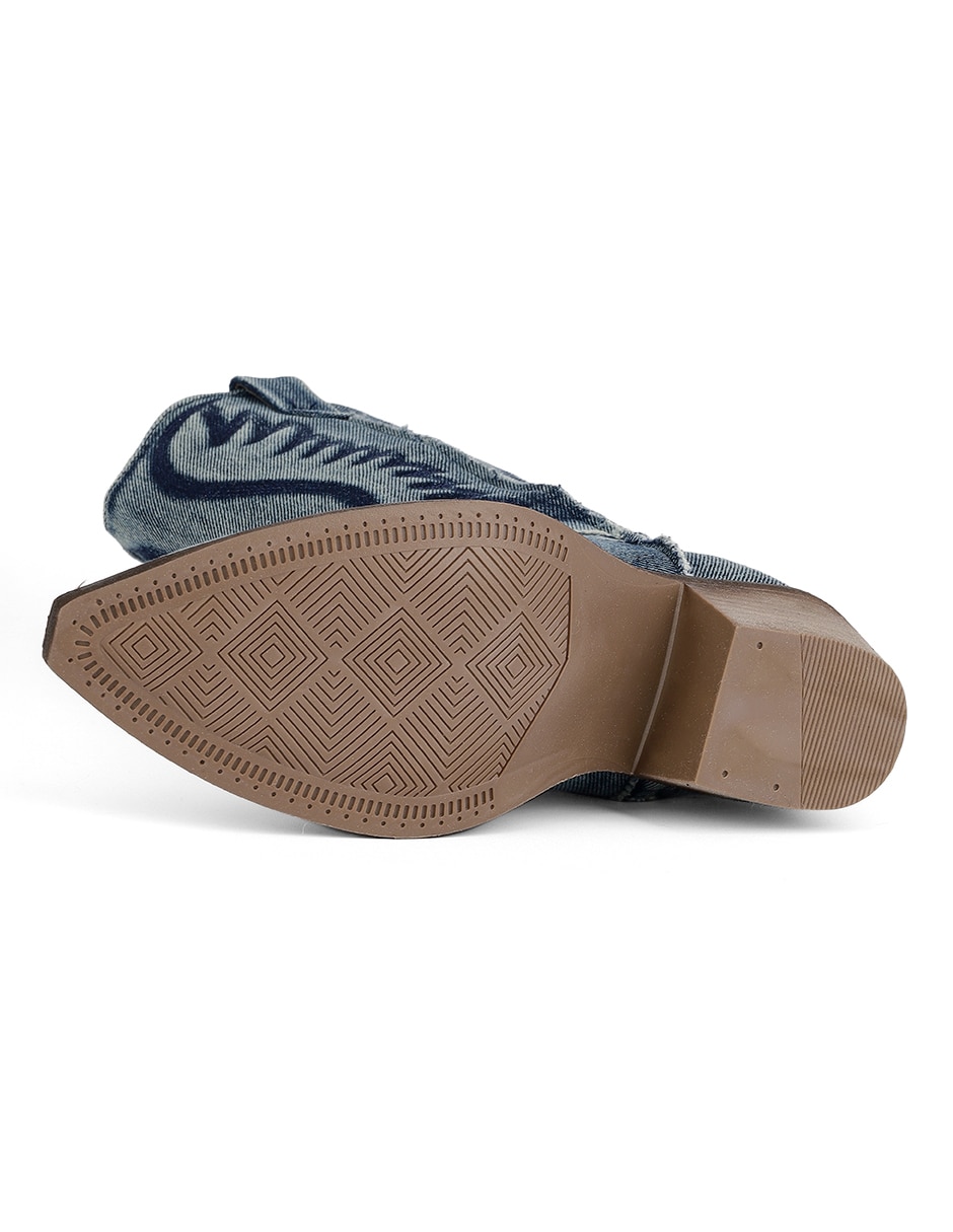 Bota cowboy abajo de la rodilla para mujer 8