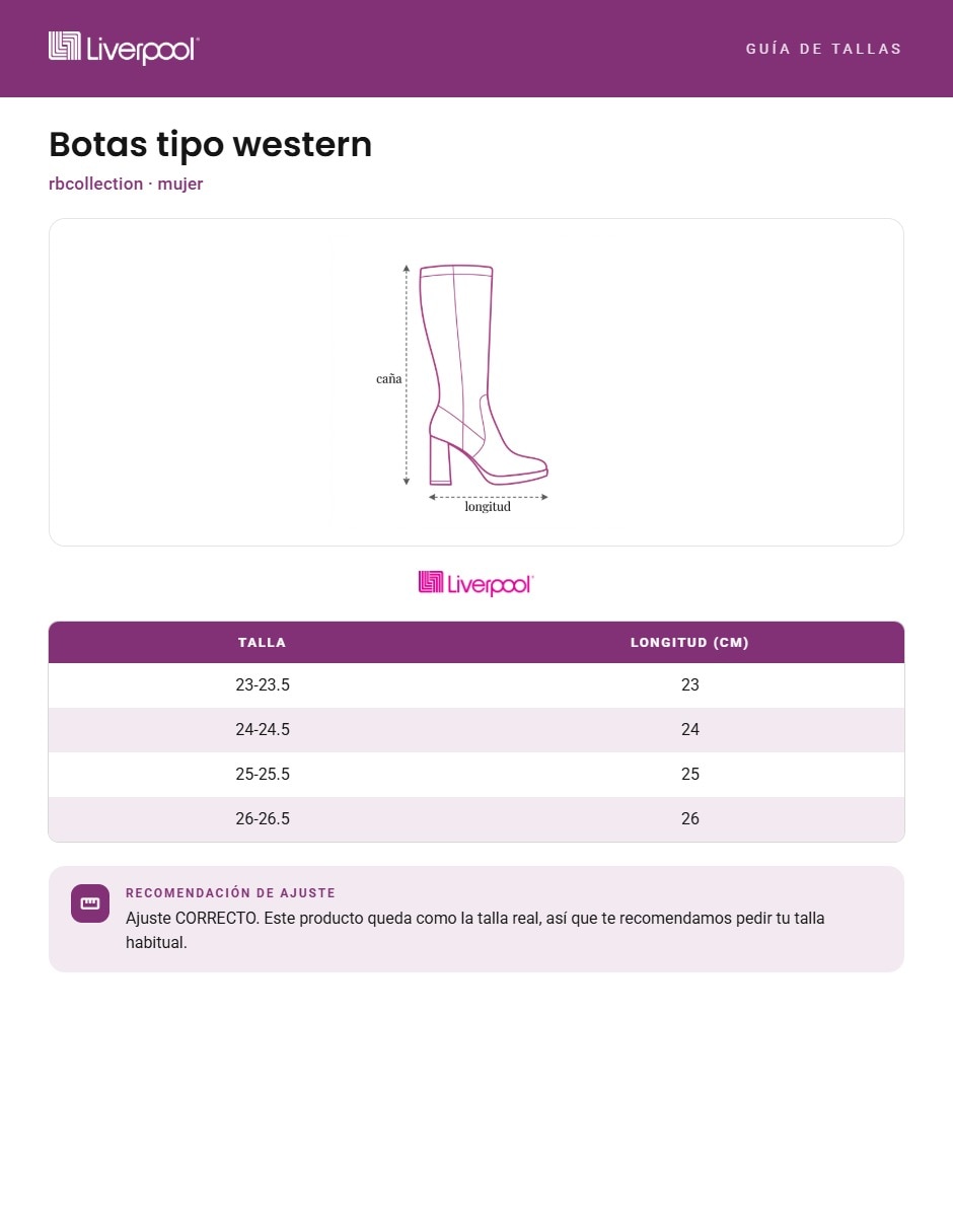 Bota cowboy abajo de la rodilla para mujer 6