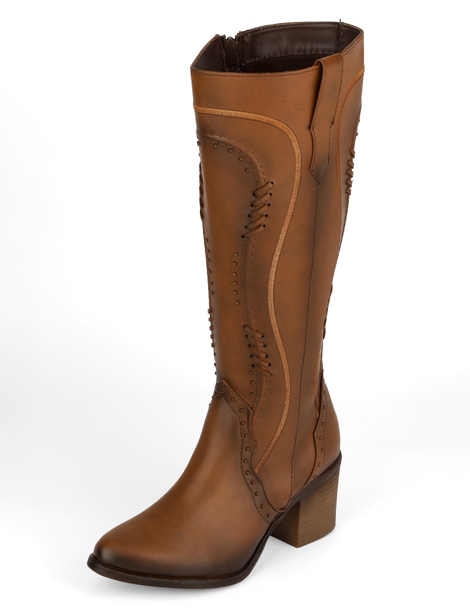 Bota abajo de la rodilla rbcollection rbvegano de piel para mujer 7
