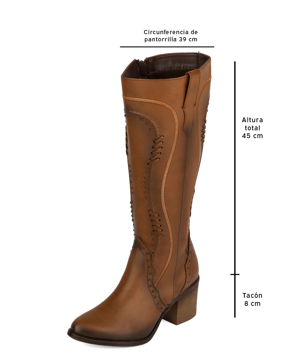 Bota abajo de la rodilla rbcollection rbvegano de piel para mujer 2