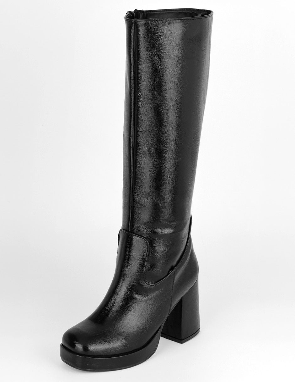 Bota abajo de la rodilla rbvegano de piel para mujer 7