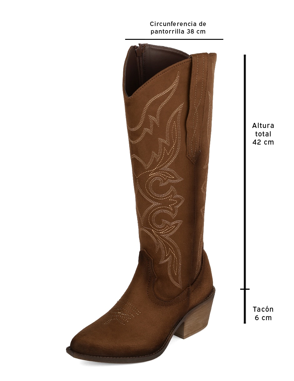 Bota cowboy abajo de la rodilla para mujer 3