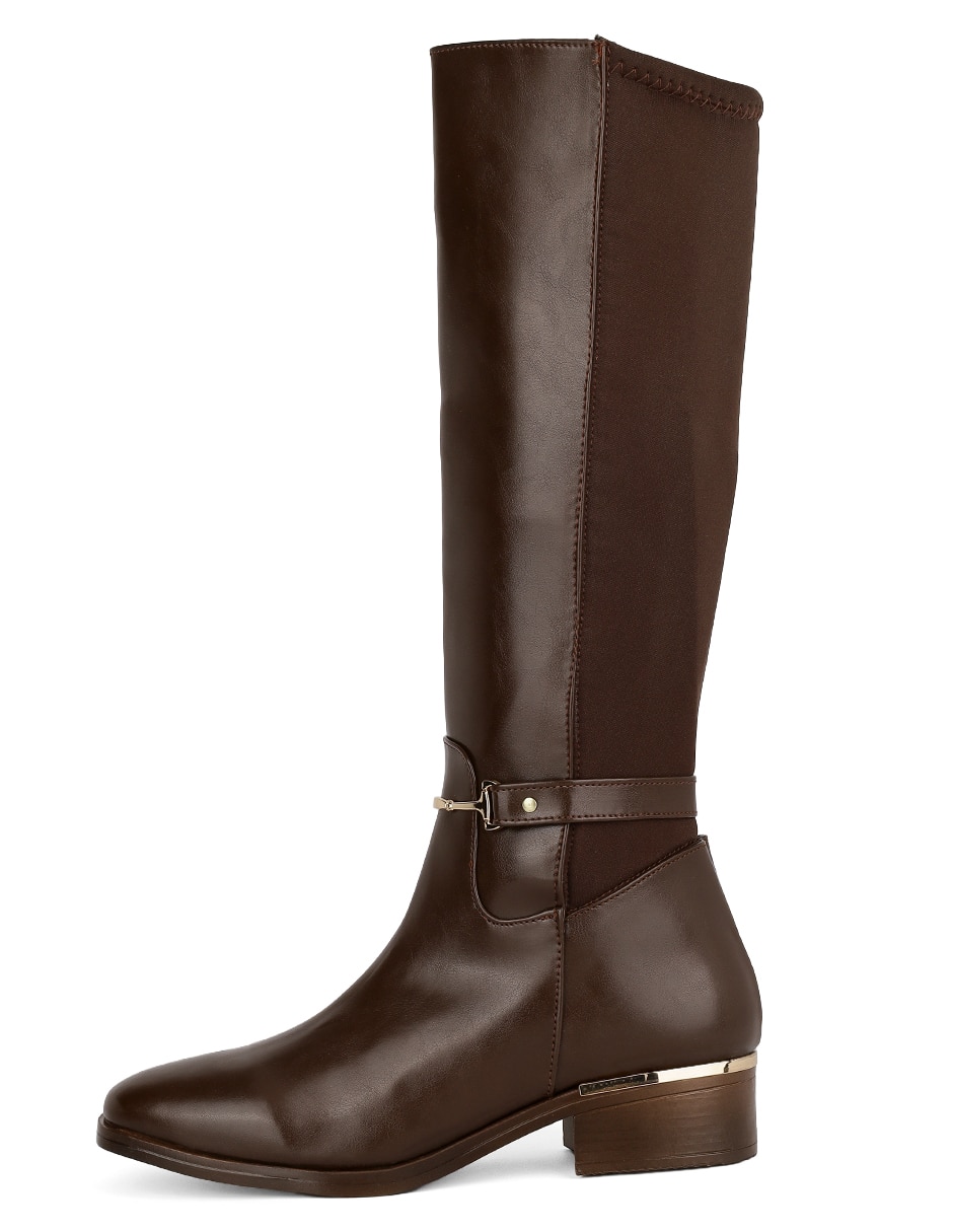 Bota abajo de la rodilla rbvegano de piel para mujer Bota abajo de la rodilla rbvegano de piel para mujer