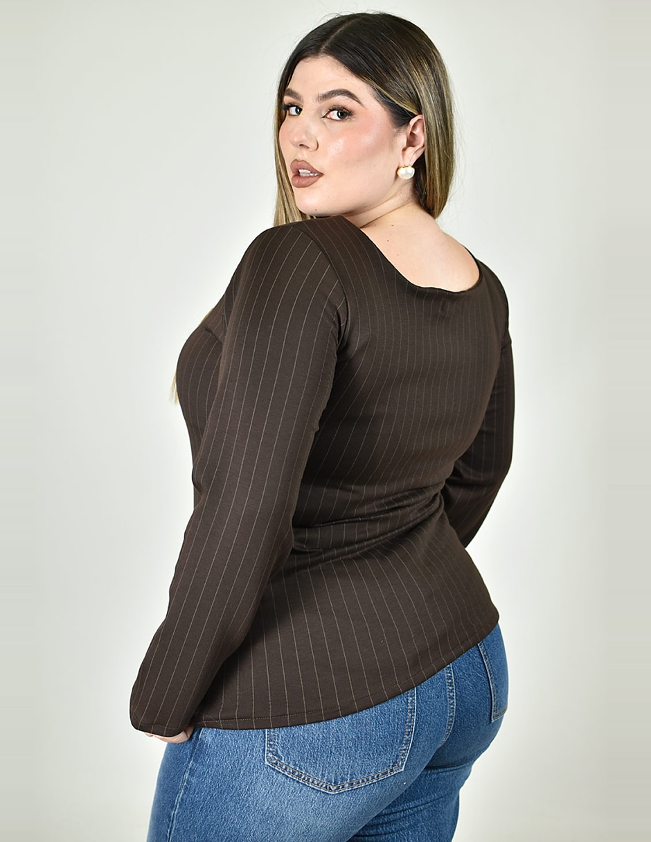 Blusa manga larga para mujer 4