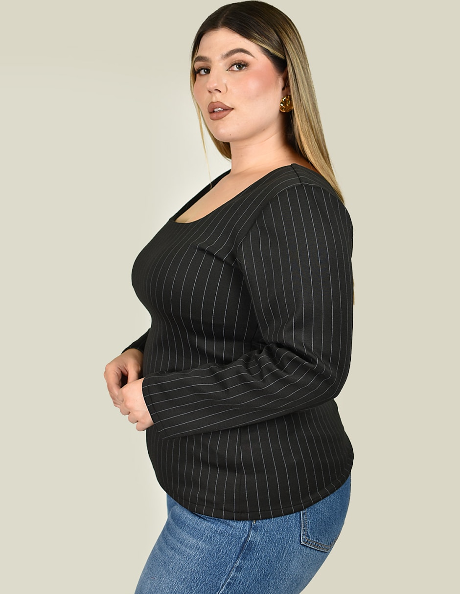 Blusa manga larga para mujer 5