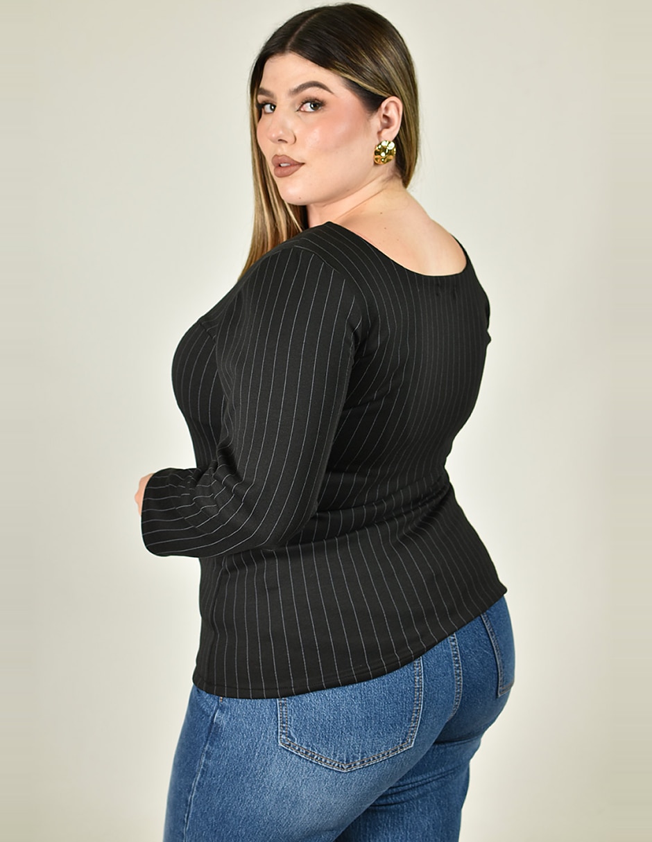 Blusa manga larga para mujer 4