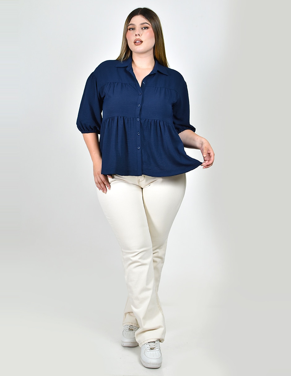 Blusa manga Al Codo para mujer 2