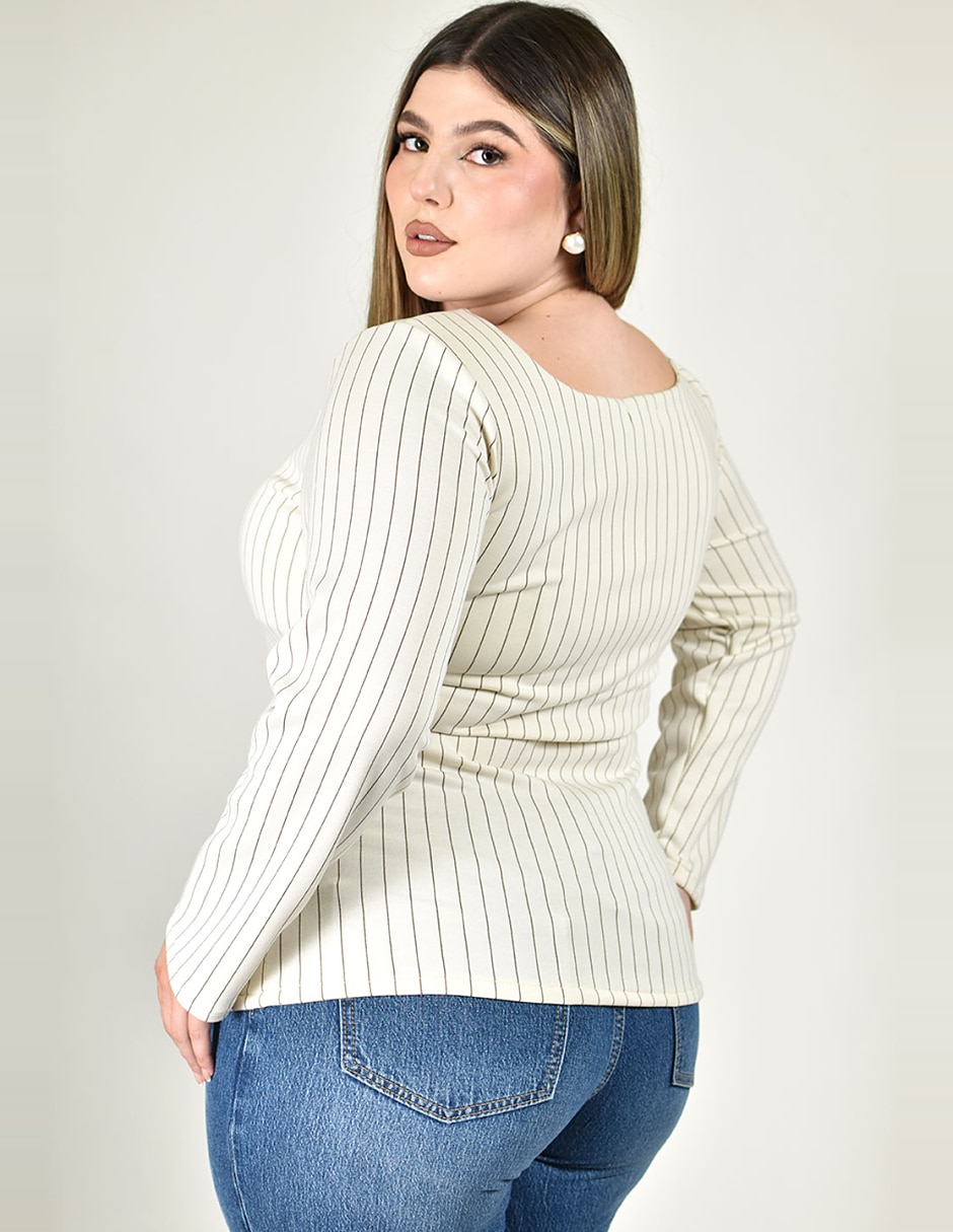 Blusa manga larga para mujer 4