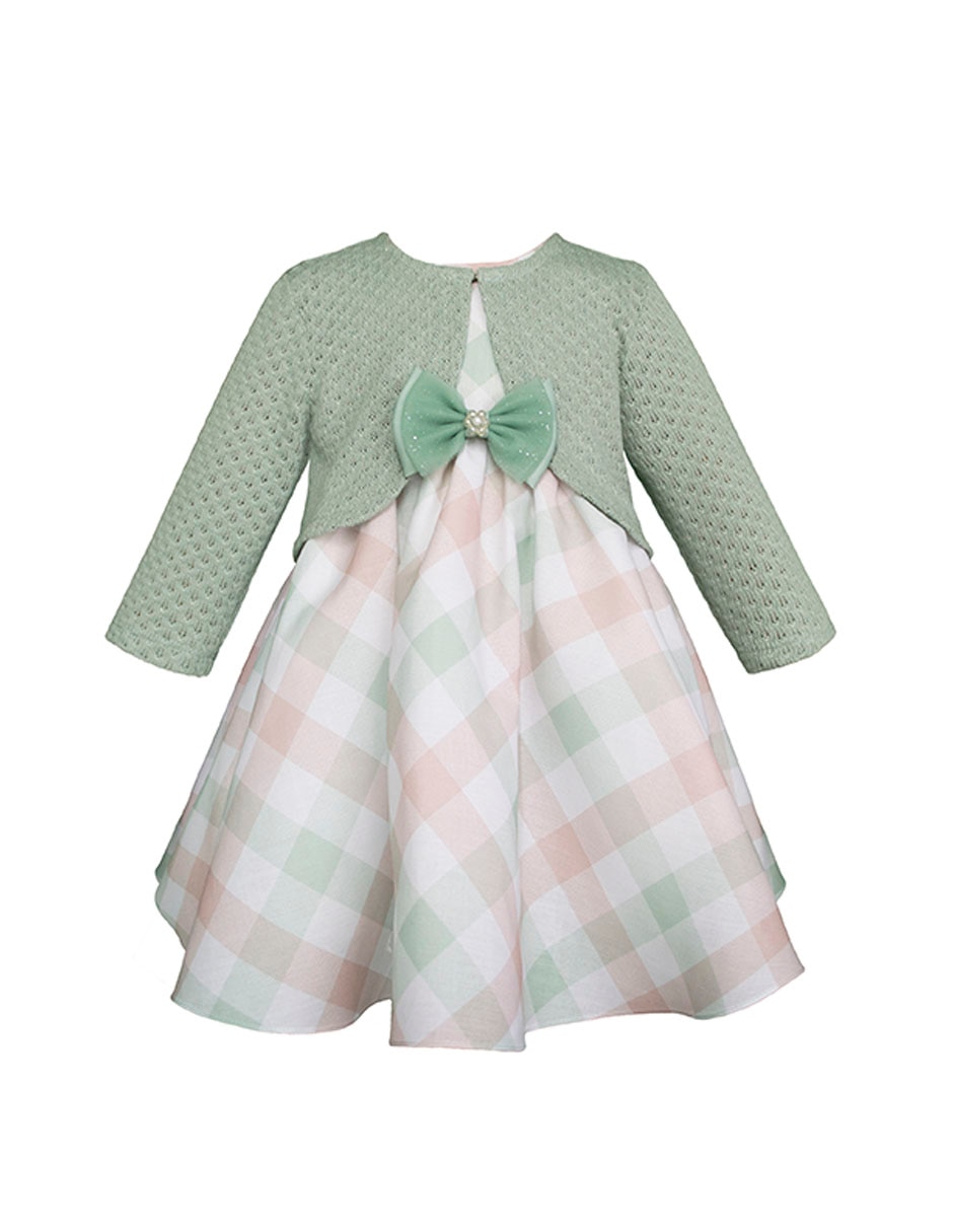 Vestido con suéter montevideo sin manga para bebé niña 4