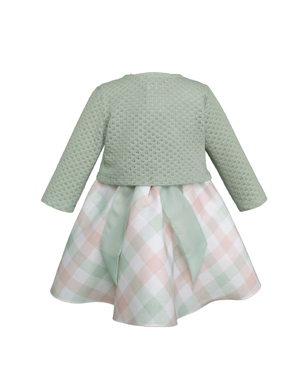 Vestido con suéter montevideo sin manga para bebé niña 2