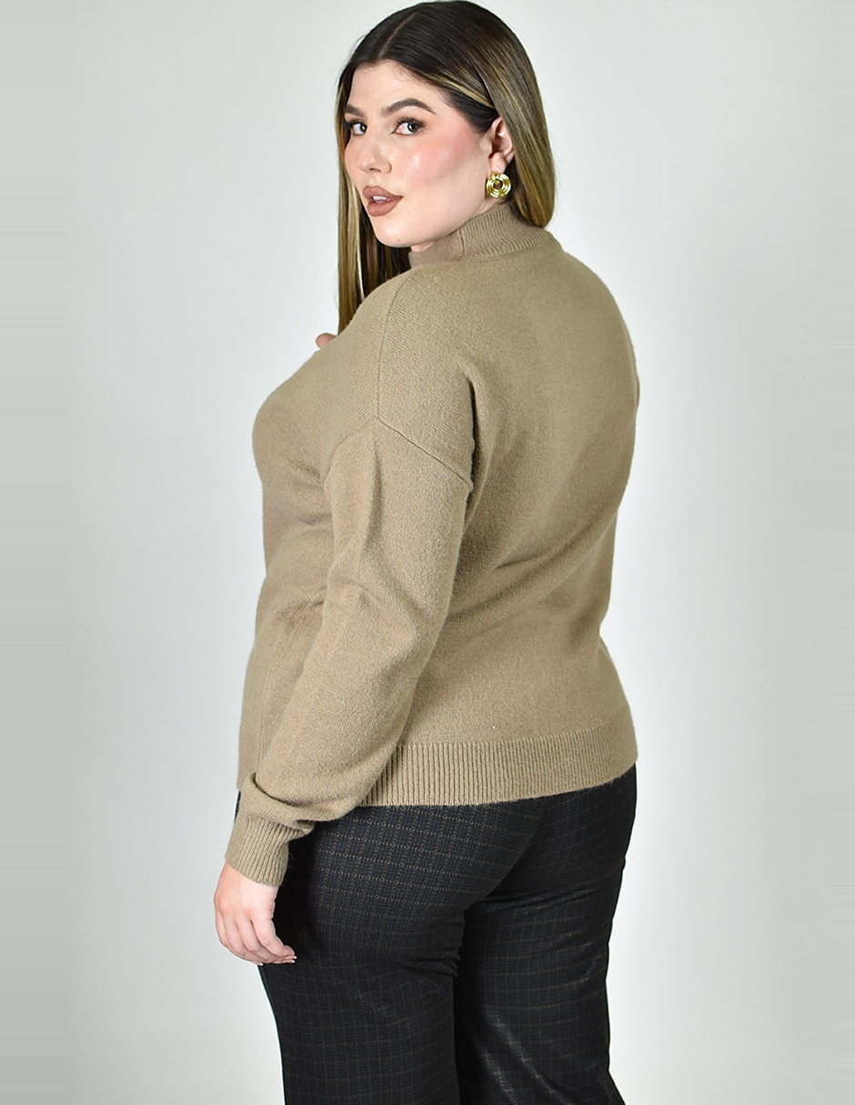 Suéter cuello alto para mujer 4
