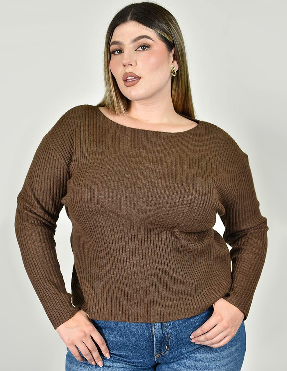 Suéter cuello redondo para mujer Suéter cuello redondo para mujer