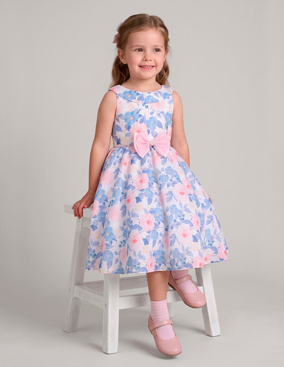 Vestido con suéter montevideo sin manga para niña 5