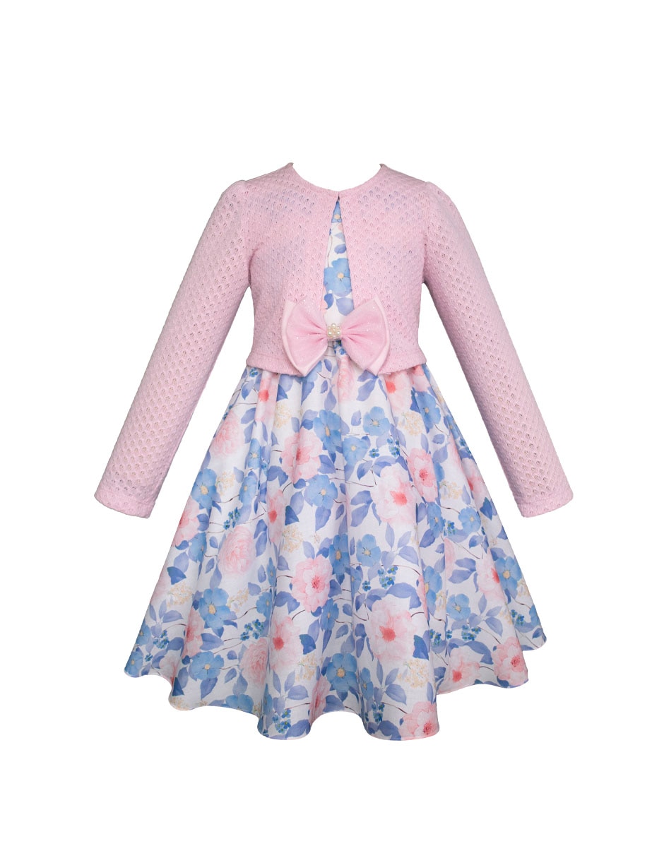 Vestido con suéter montevideo sin manga para niña 4