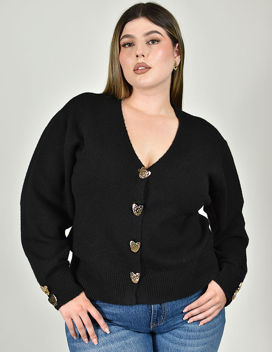Suéter cuello v para mujer 3