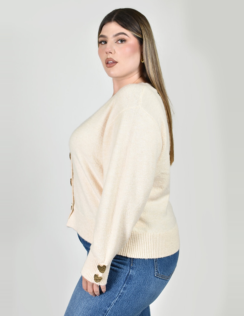 Suéter cuello v para mujer 5