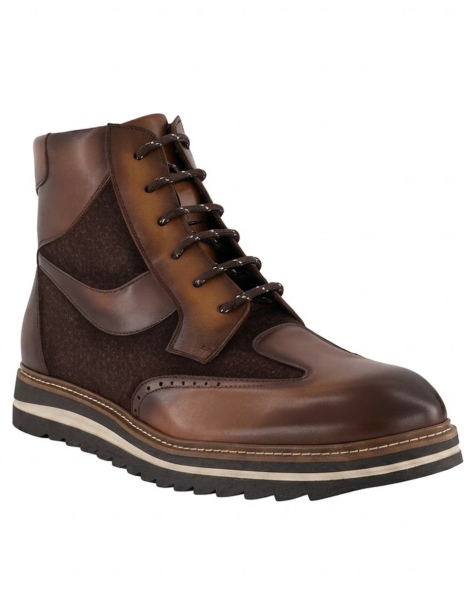 Bota de piel para hombre
