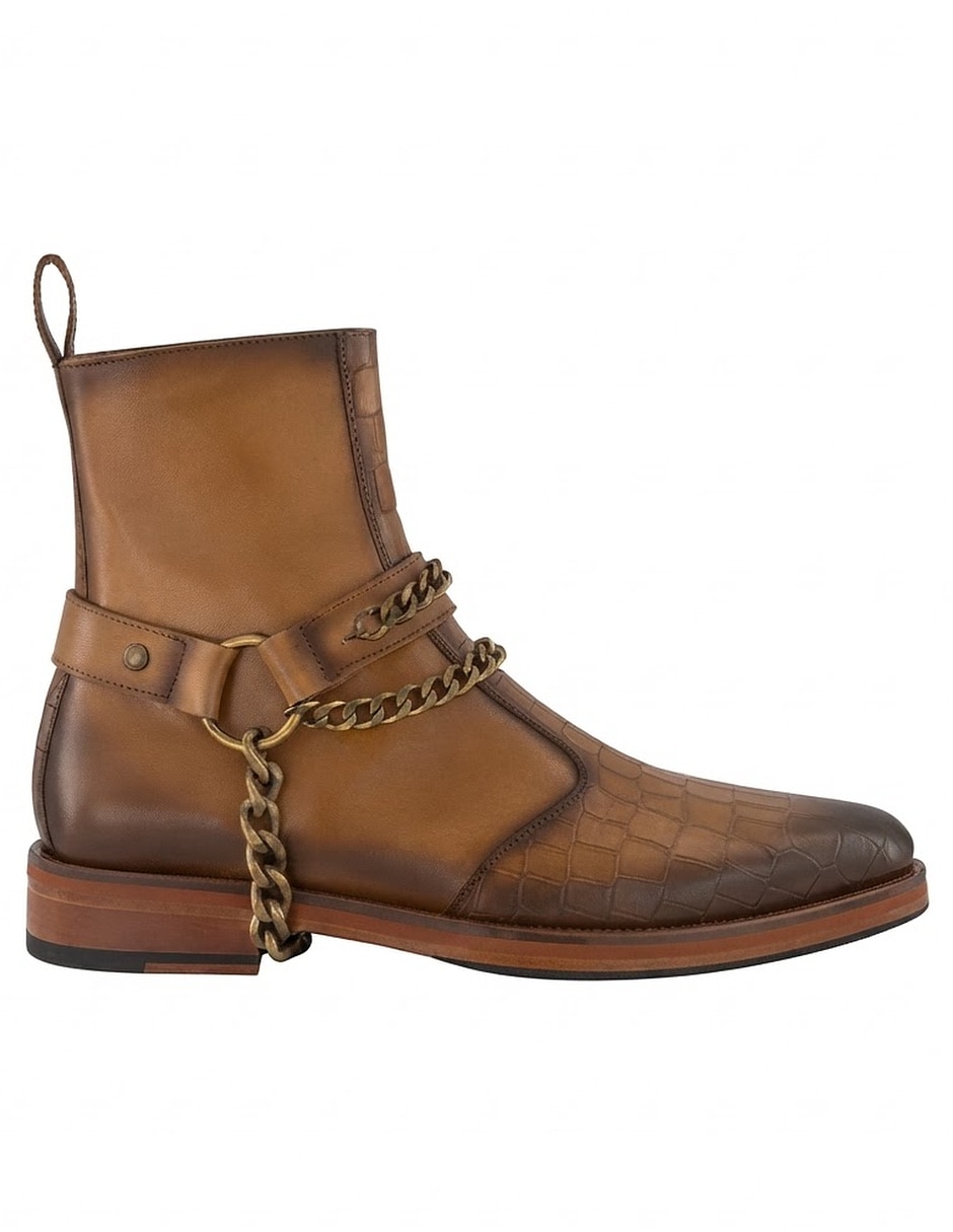 Bota prada de piel para hombre 2