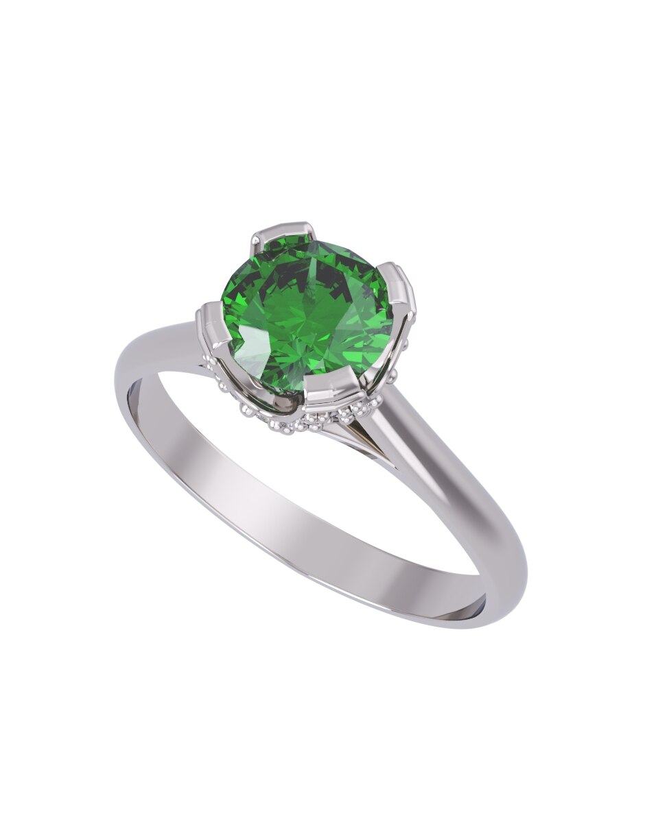 Anillo de compromiso de oro 10 k 4