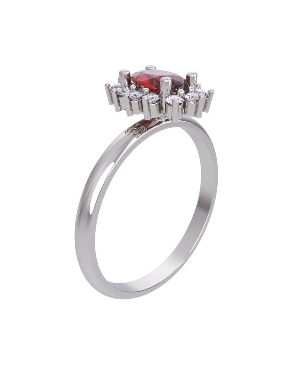Anillo de compromiso de oro 10 k Eternidad 2026 3