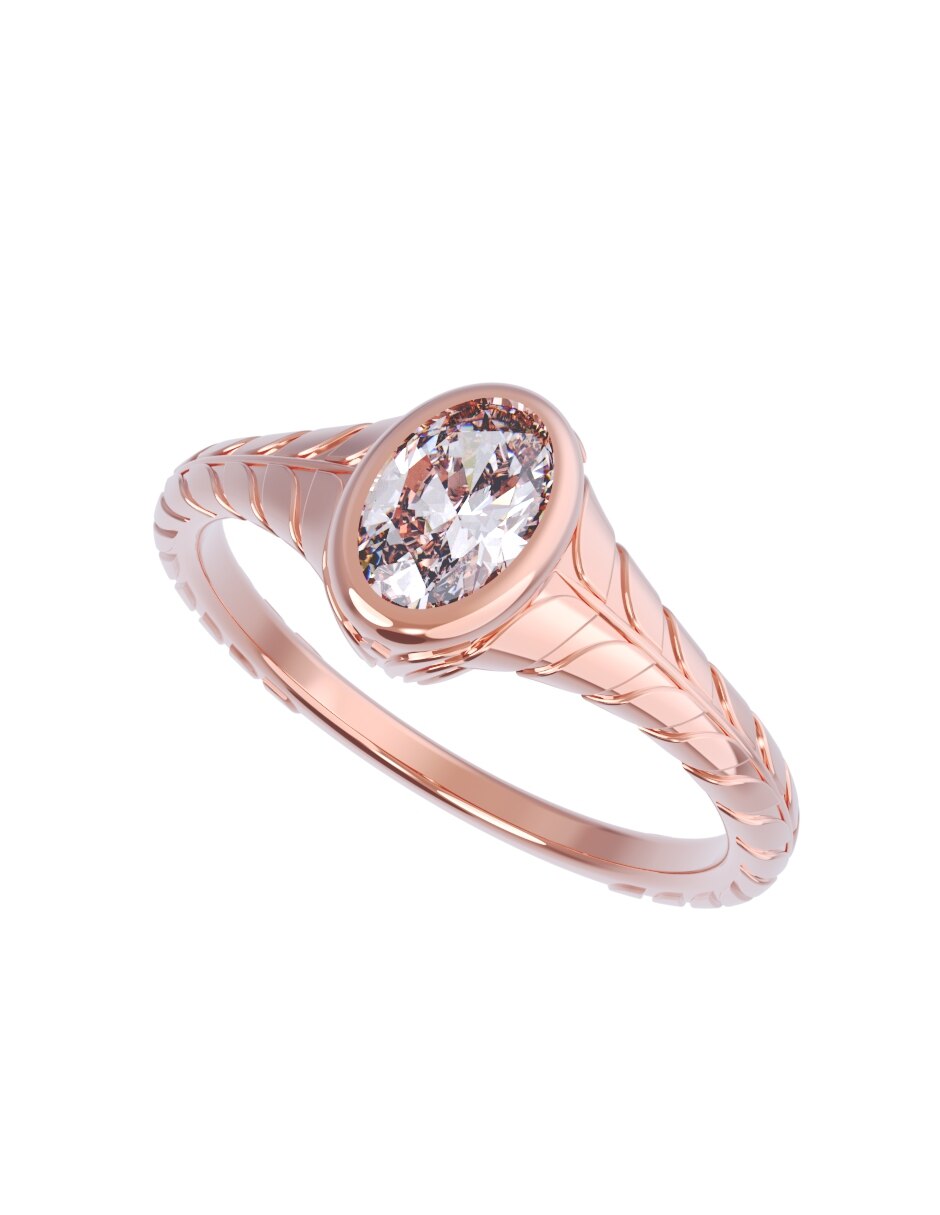 Anillo de compromiso de oro 10 k Eternidad 2026 4