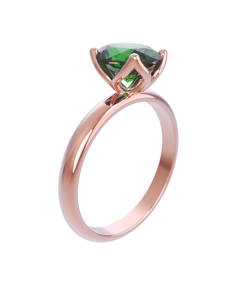 Anillo de compromiso de oro 10 k Eternidad 2026 3
