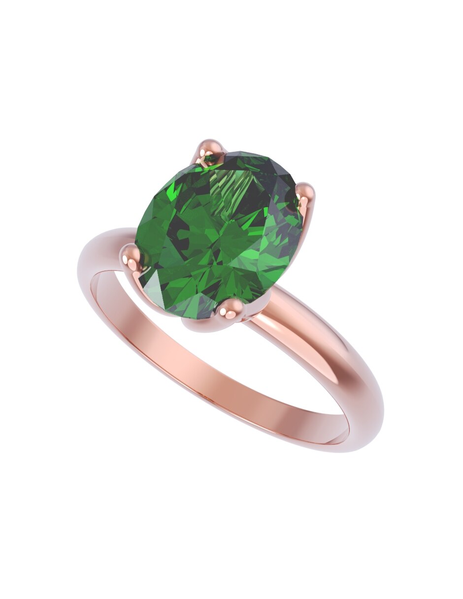 Anillo de compromiso de oro 10 k Eternidad 2026 4