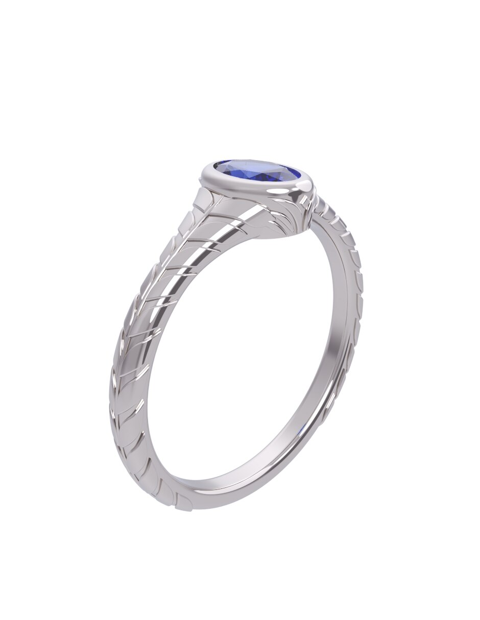 Anillo de compromiso de oro 10 k Eternidad 2026 3