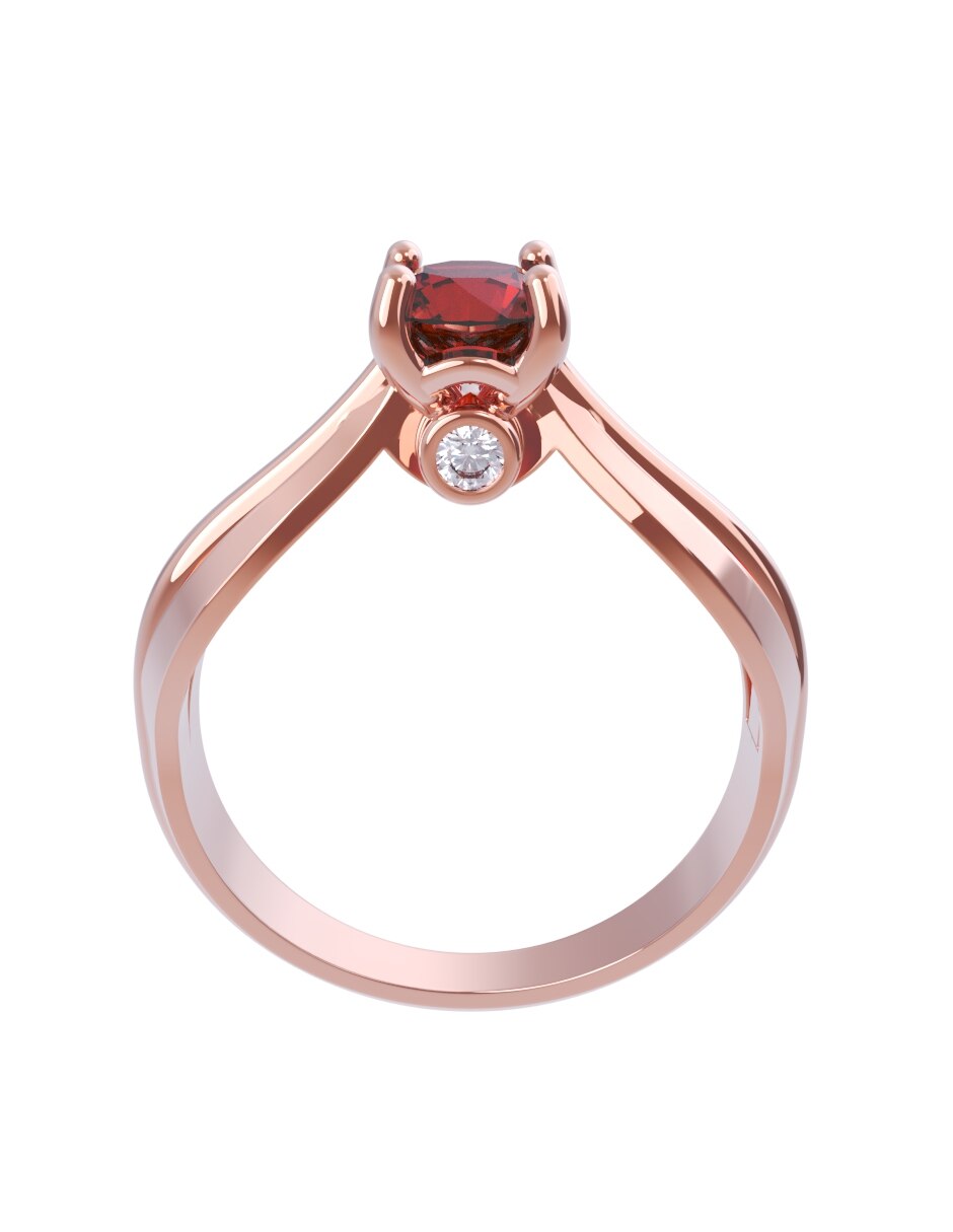 Anillo de compromiso de oro 10 k Eternidad 2026 2
