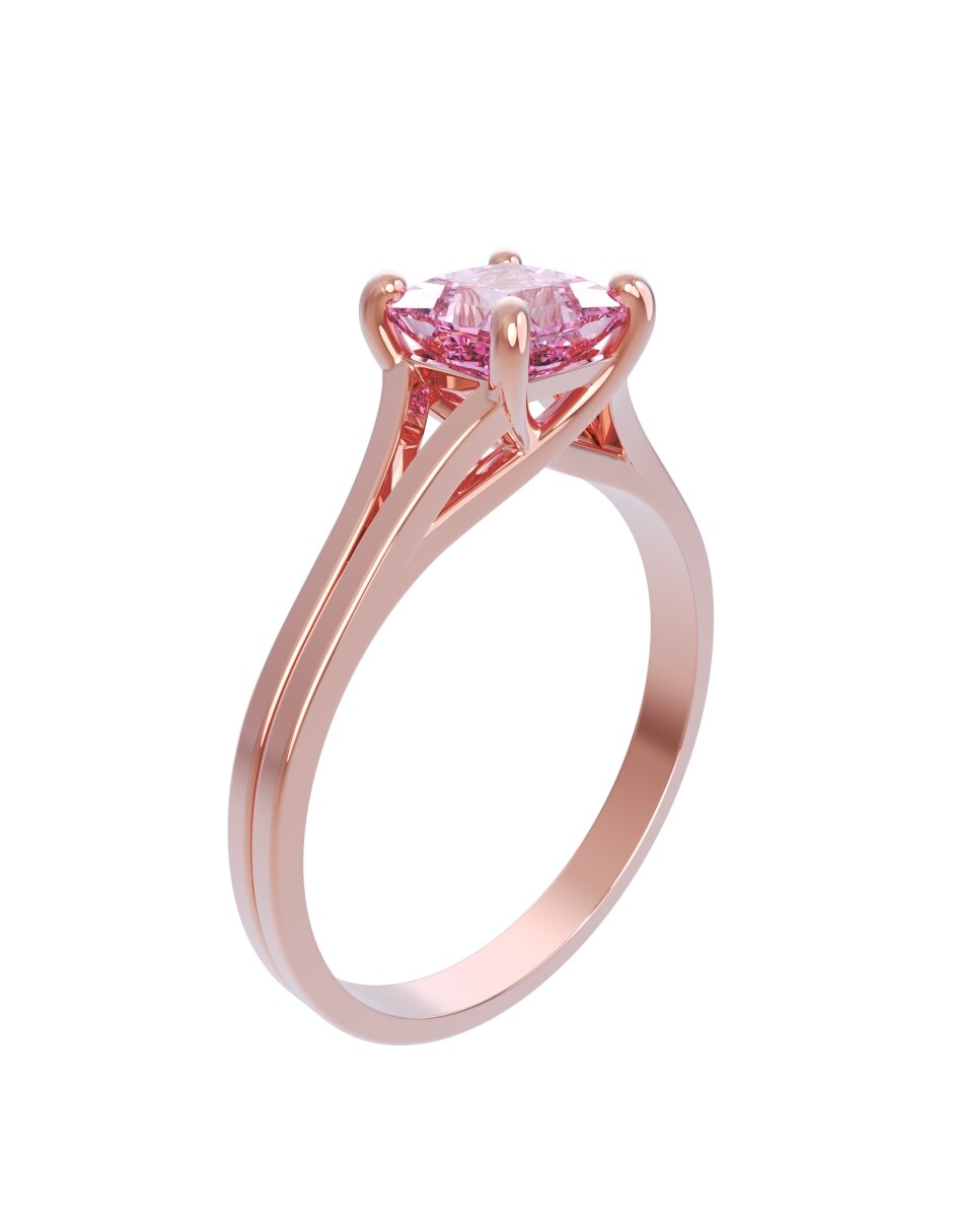 Anillo de compromiso de oro 10 k Eternidad 2026 3