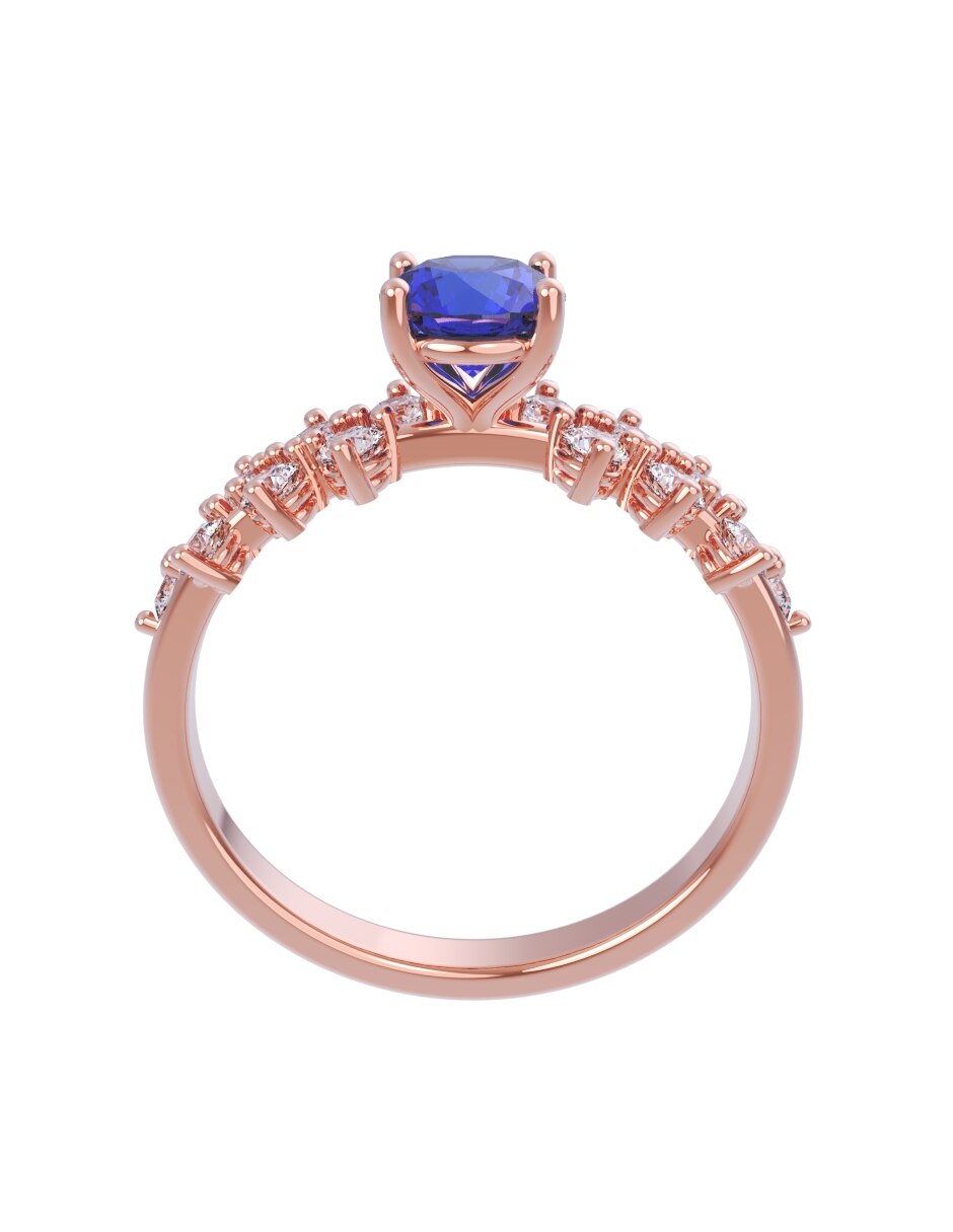 Anillo de compromiso de oro 10 k Eternidad 2026 2