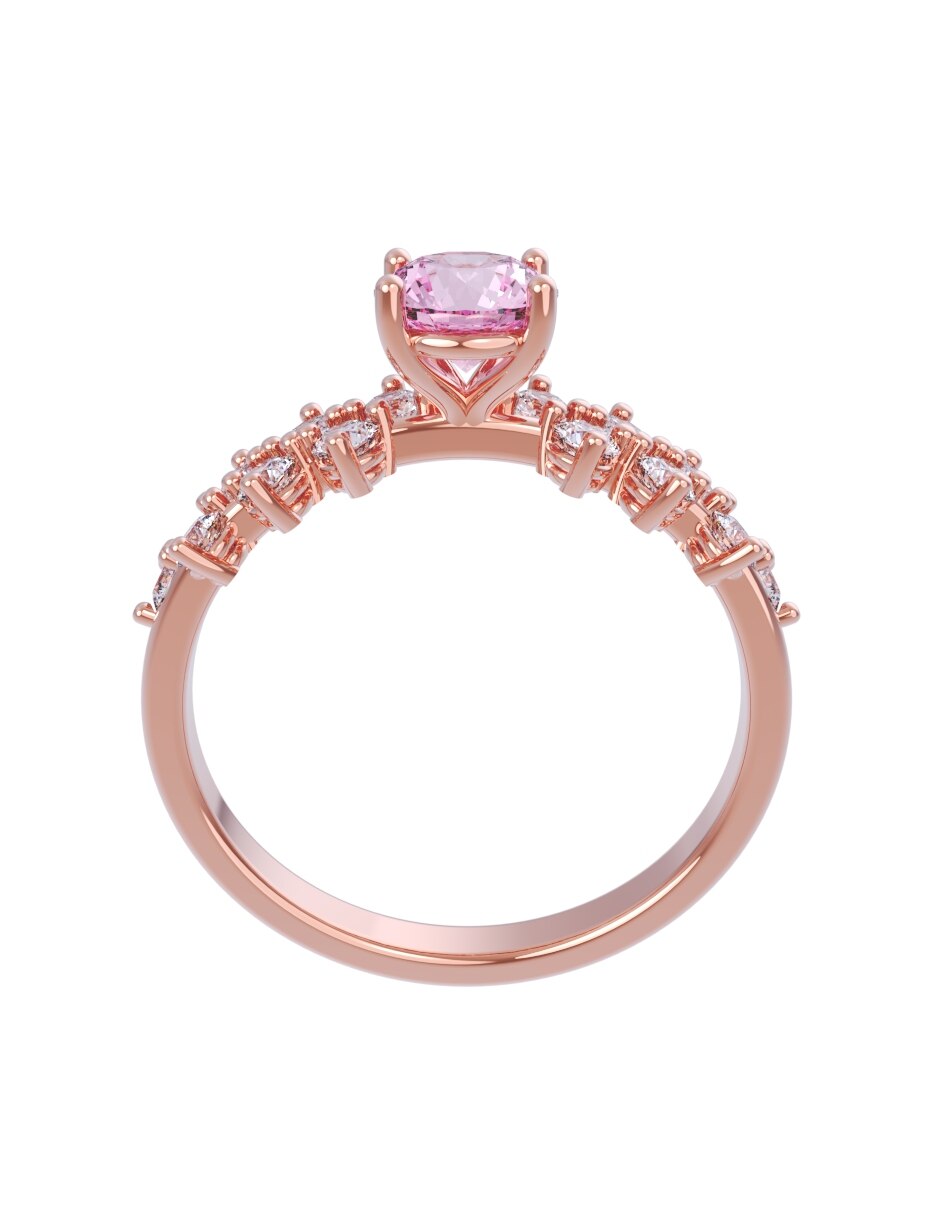 Anillo de compromiso de oro 10 k Eternidad 2026 2