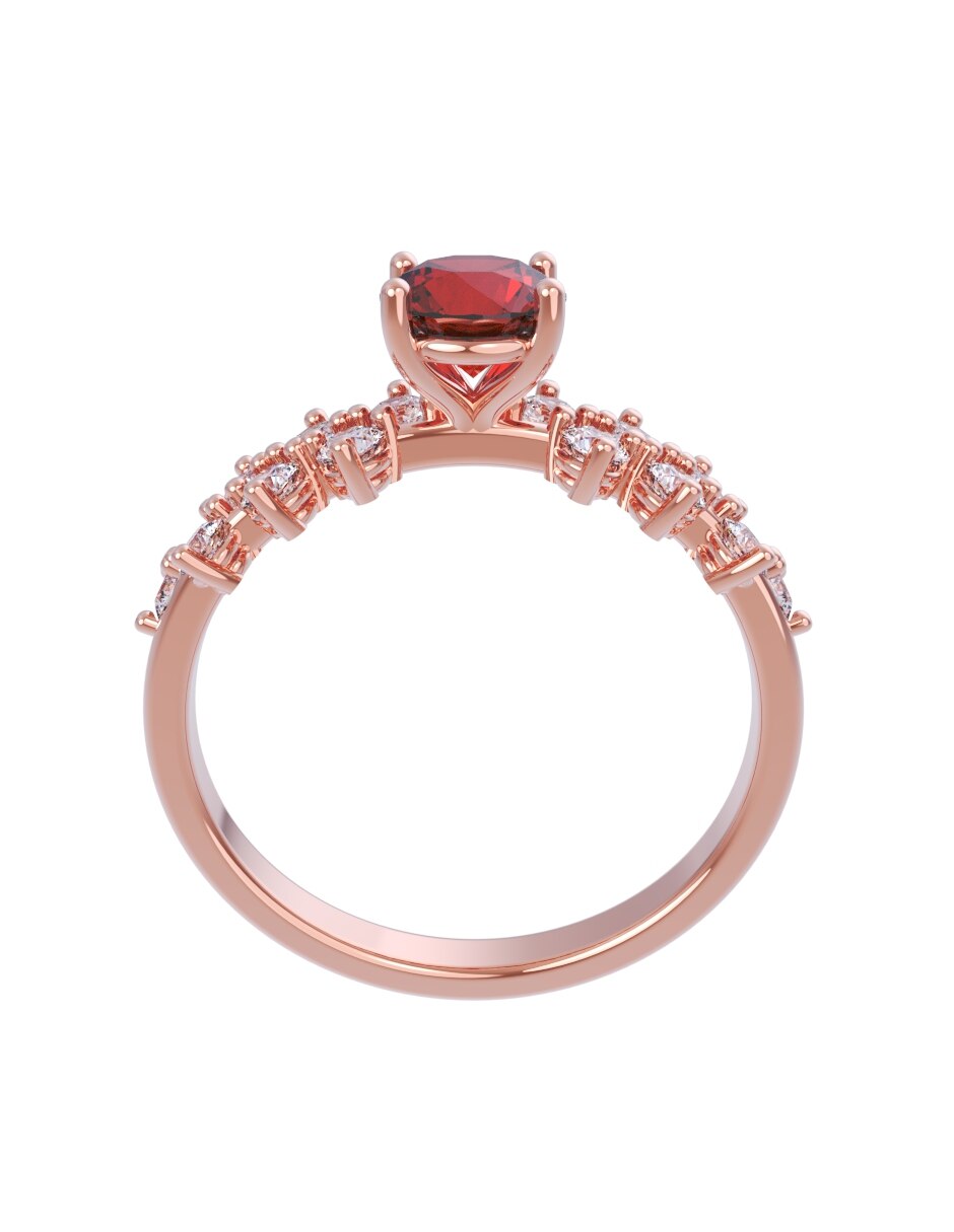 Anillo de compromiso de oro 10 k Eternidad 2026 2