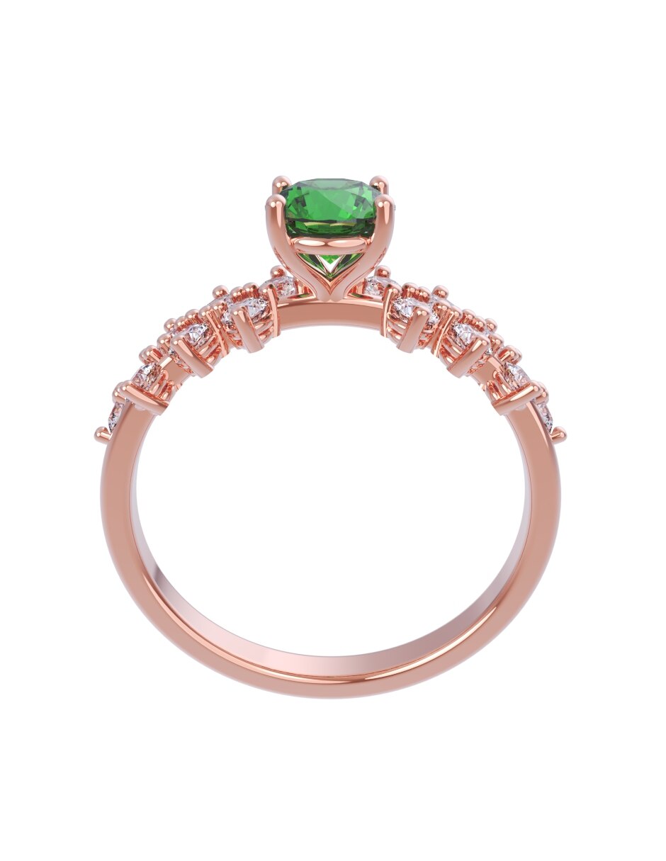 Anillo de compromiso de oro 10 k Eternidad 2026 2