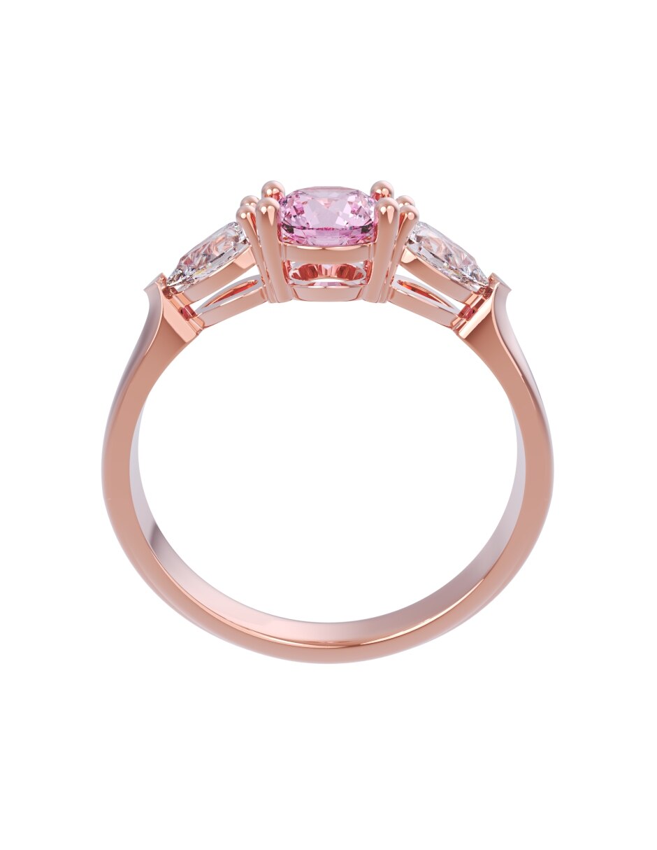 Anillo de compromiso de oro 10 k Eternidad 2026 2