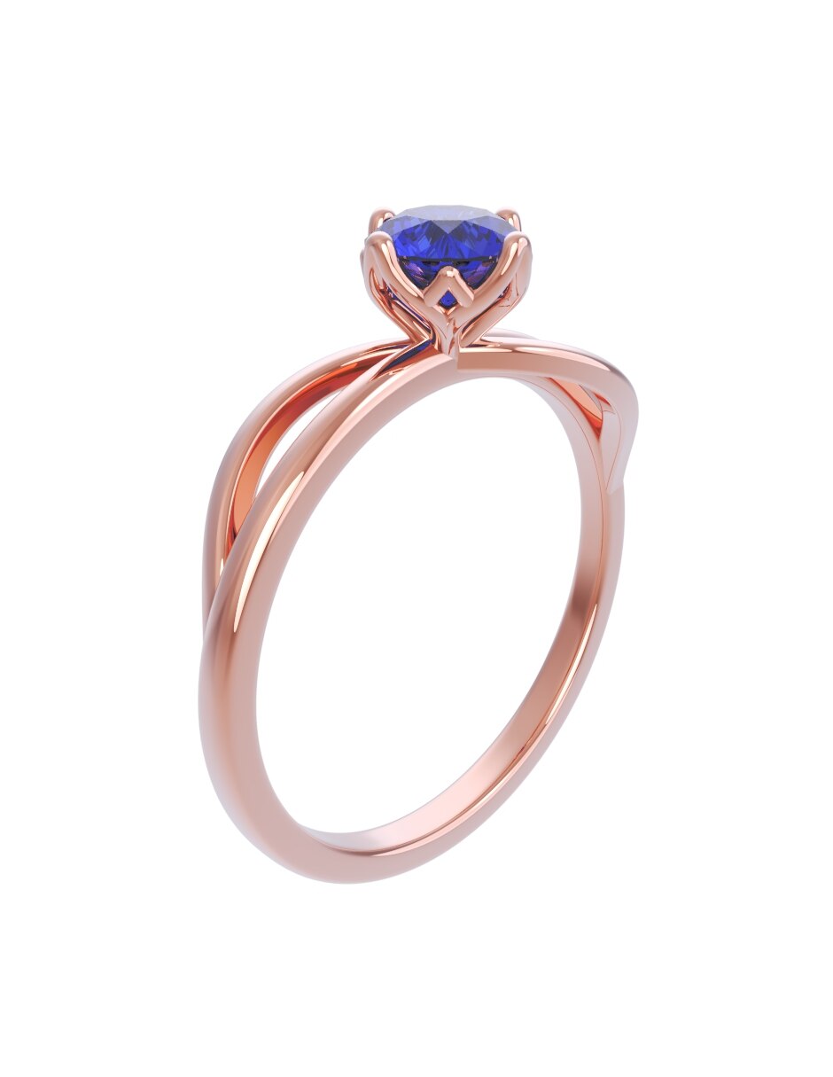 Anillo de compromiso de oro 10 k Eternidad 2026 3