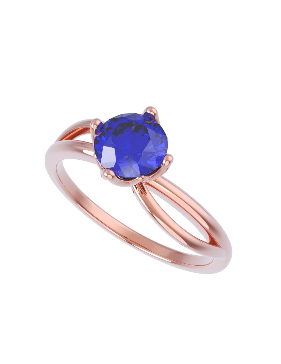 Anillo de compromiso de oro 10 k Eternidad 2026 4