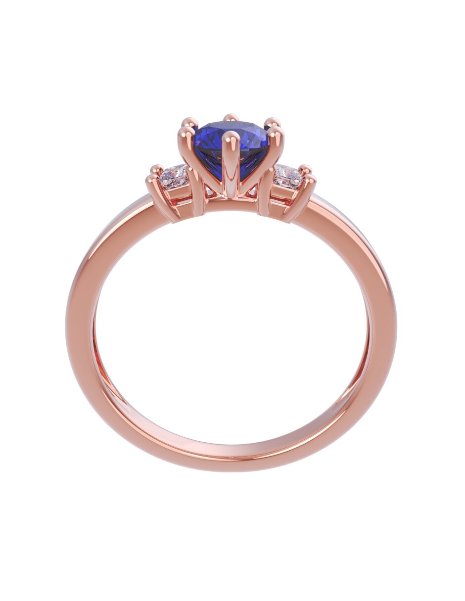 Anillo de compromiso de oro 10 k Eternidad 2026 2