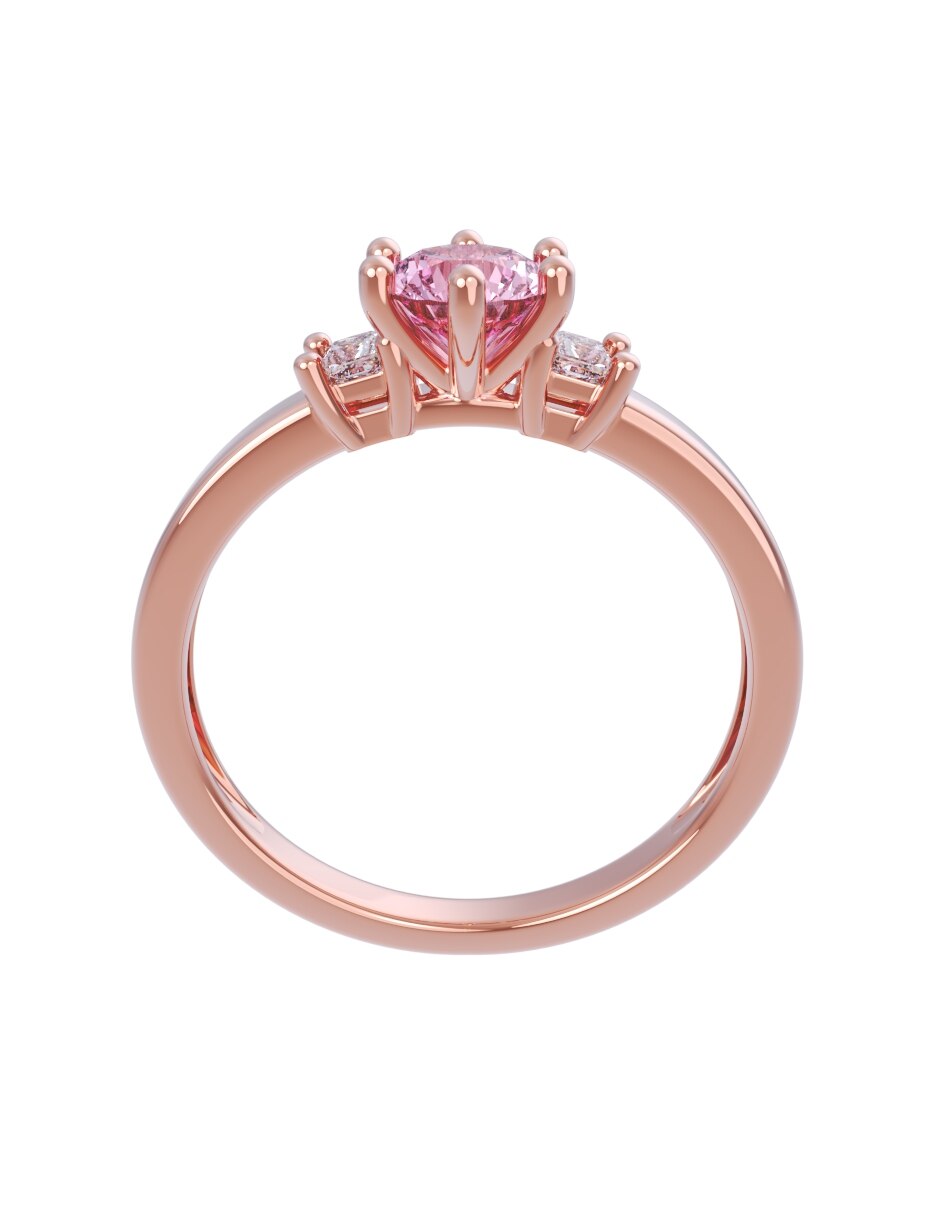 Anillo de compromiso de oro 10 k Eternidad 2026 2