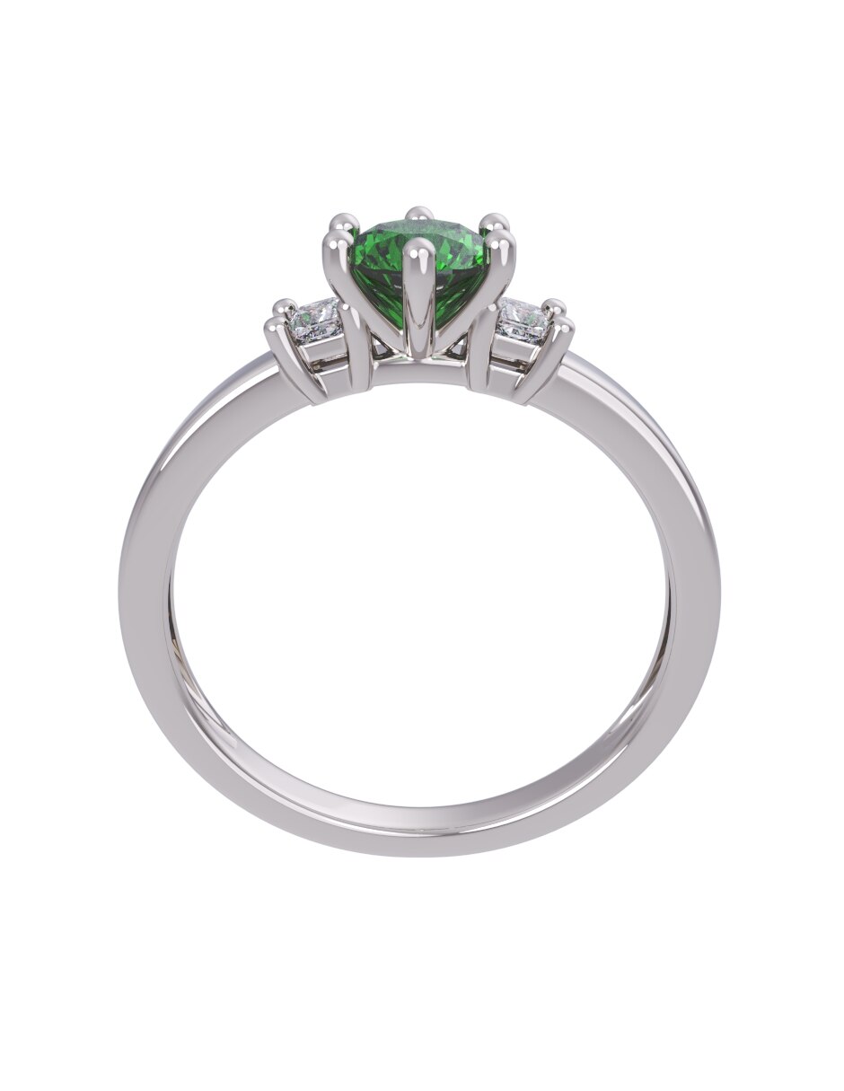 Anillo de compromiso de oro 10 k Eternidad 2026 2