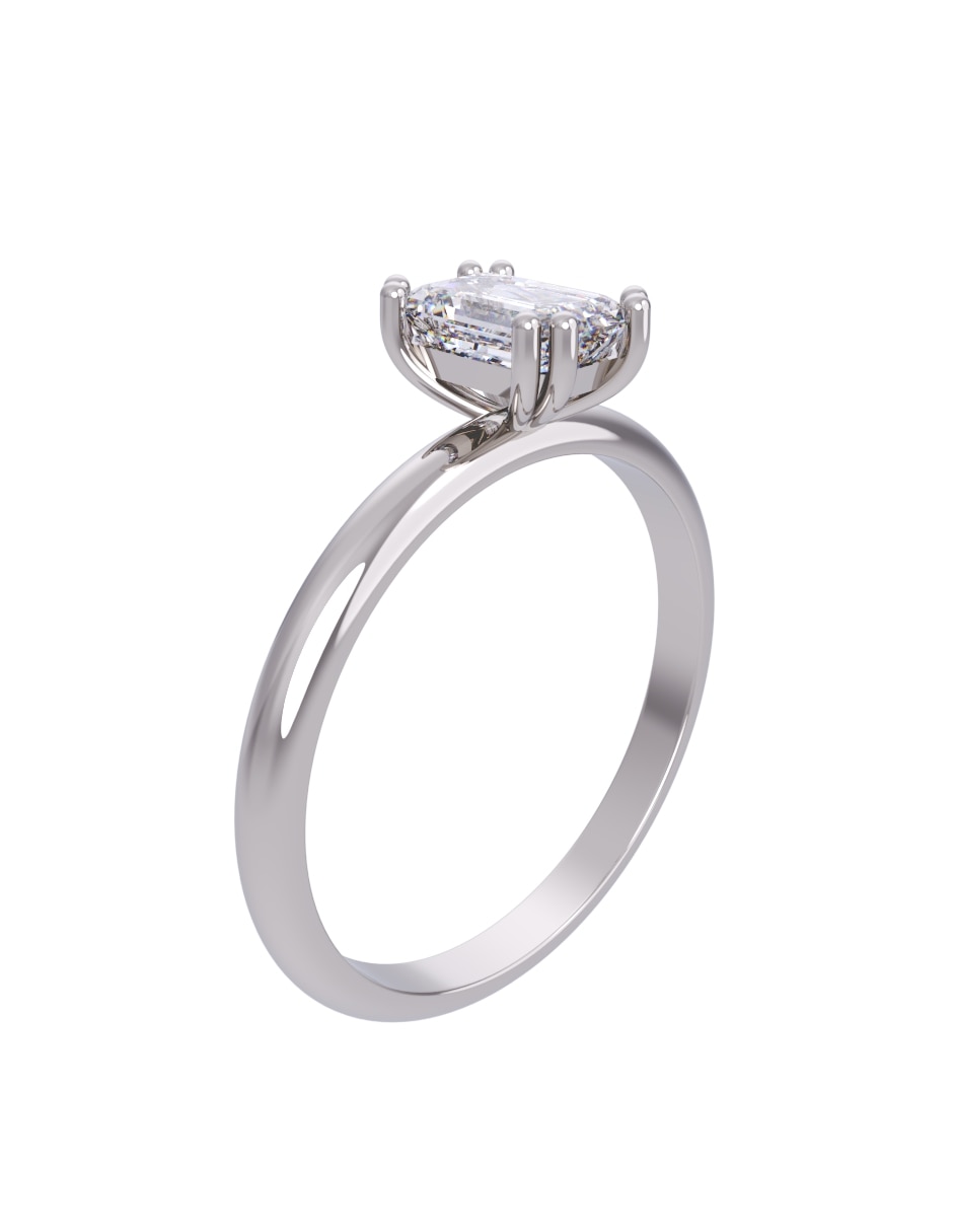 Anillo de compromiso de oro 10 k Eternidad 2026 3