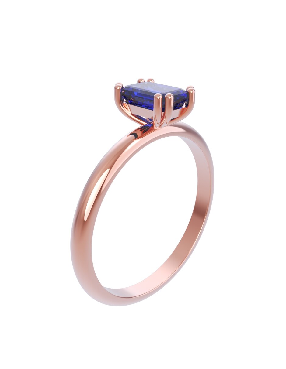 Anillo de compromiso de oro 10 k Eternidad 2026 3